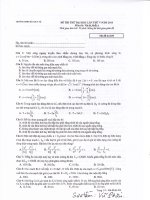 Thi thử Lý Đại học - trường THPT Đào Duy Từ năm 2010 docx