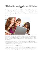 10 kinh nghiệm quan trọng khi teen Tậu laptop pot