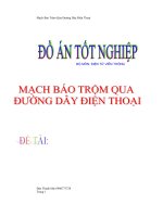 Mạch báo trộm qua đường dây điện thoại di động