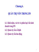 QUẢN TRỊ DOANH NGHIỆP - Chương 6 pot
