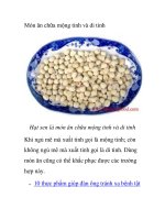 Món ăn chữa mộng tinh và di tinh docx