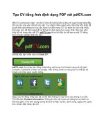 Tạo CV tiếng Anh định dạng PDF với pdfCV.com docx
