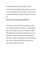 10 chất dinh dưỡng bé yêu cần nhất: Axit béo potx