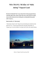 NHA TRANG: Mê đắm với “thiên đường” Vinpearl Land doc