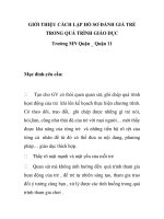 GIỚI THIỆU CÁCH LẬP HỒ SƠ ĐÁNH GIÁ TRẺ TRONG QUÁ TRÌNH GIÁO DỤC Trường MN ppt