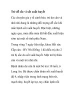 Trẻ dễ sốc vì sốt xuất huyết ppt