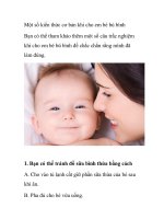 Một số kiến thức cơ bản khi cho em bé bú bình pptx