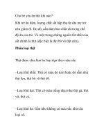 Cho bé yêu ăn thịt khi nào? pot