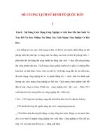 ĐỀ CƯƠNG LỊCH SỬ KINH TẾ QUỐC DÂN 1 doc