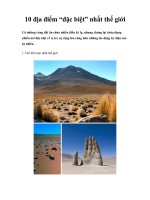 10 địa điểm “đặc biệt” nhất thế giới doc
