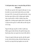 Có thể giảm được nguy cơ ung thư bằng chế độ ăn uống hợp lý pptx