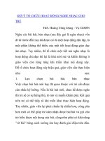 GỢI Ý TỔ CHỨC HOẠT ĐỘNG NGHE NHẠC CHO TRẺ doc