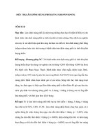 ĐIỀU TRỊ LÀM DÍNH MÀNG PHỔI BẰNG IODOPOVIDONE ppt