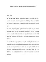 THÔNG THOÁNG MŨI BẰNG PHƯƠNG PHÁP ĐO MŨI docx