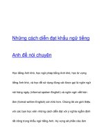 Những cách diễn đạt khẩu ngữ tiếng Anh pot