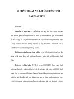 VI PHẪU THUẬT NỐI LẠI ỐNG DẪN TINH – ĐẦU MÀO TINH docx