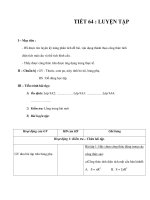 giáo án toán học: hình học 9 tiết 64+65 ppt