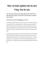 Một vài kinh nghiệm khi du lịch Vũng Tàu hè này ppsx