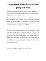 Những thiết kế phòng bếp hiện đại theo phong cách Italia pdf