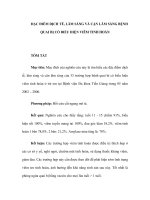 ĐẶC ĐIỂM DỊCH TỄ, LÂM SÀNG VÀ CẬN LÂM SÀNG BỆNH QUAI BỊ CÓ BIỂU HIỆN VIÊM TINH HOÀN ppt
