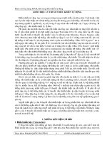 Khảo sát ứng dụng MATLAB trong điều khiển tự động - GIỚI THIỆU LÝ THUYẾT ĐIỀU KHIỂN TỰ ĐỘNG pdf