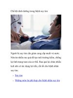 Chế độ dinh dưỡng trong bệnh suy tim docx