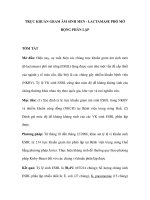 TRỰC KHUẨN GRAM ÂM SINH MEN - LACTAMASE PHỔ MỞ RỘNG PHÂN LẬP potx