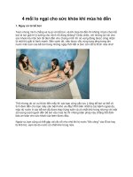 4 mối lo ngại cho sức khỏe khi mùa hè đến docx