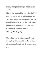 Những thực phẩm làm hạn chế chiều cao của trẻ pot