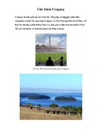 Ghé thăm Uruguay Uruguay là một quốc gia tại Nam Mỹ pot