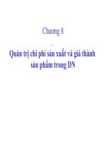 QUẢN TRỊ DOANH NGHIỆP - Chương 8 doc
