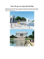 Nước Mỹ qua các công trình nổi tiếng pptx