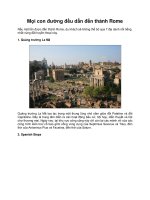 Mọi con đường đều dẫn đến thành Rome pptx