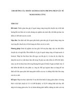 ẢNH HƯỞNG CỦA THUỐC GIẢM ĐAU BẰNG PHƯƠNG PHÁP GÂY TÊ NGOÀI MÀNG CỨNG ppsx