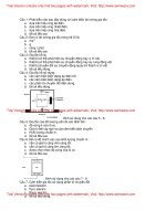 TRẮC NGHIỆM ĐO LƯỜNG ĐIỆN TỬ PHẦN GIA TỐC
