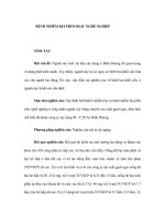 BỆNH NHIỄM BỤI PHỔI SILIC NGHỀ NGHIỆP potx