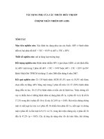 TÁC DỤNG PHỤ CỦA CÁC THUỐC ĐIỀU TRỊ HIV Ở BỆNH NHÂN NHIỄM HIV/AIDS docx