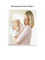 Cẩ m Nang Chăm Sóc Trẻ Phầ n 1 pps