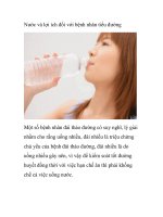 Nước và lợi ích đối với bệnh nhân tiểu đường doc