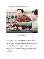 Ăn uống thế nào khi điều trị ung thư? pdf