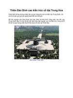 Thiên Đàn Đỉnh cao kiến trúc cổ đại Trung Hoa pptx