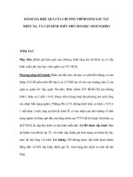 SÀNG LỌC TẬT KHÚC XẠ VÀ CẤP KÍNH MIỄN PHÍ CHO HỌC SINH NGHÈO pot