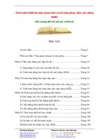 Tính toán thiết kế máy phay trên cơ sở máy phay nằm vạn năng potx