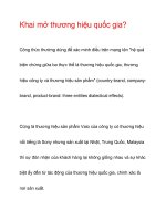 Khai mở thương hiệu quốc gia? pptx