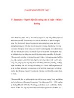 DANH NHÂN TRIẾT HỌC - F. Brentano - Người đặt nền móng cho lý luận về tính ý hướng potx