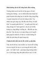 Dinh dưỡng cho bé để vững bước đến trường docx