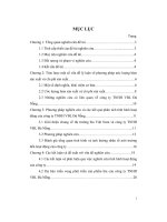 Sử dụng phương pháp ước lượng hàm chi phí sản xuất nhằm hoạch định chính sách phát triển sản phẩm bia của công ty TNHH VBL Đà Nẵng