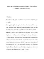 PHẪU THUẬT NỘI SOI NGÁCH TRÁN VỚI HỆ THỐNG HƯỚNG DẪN HÌNH ẢNH ĐỊNH VỊ BA CHIỀU pptx