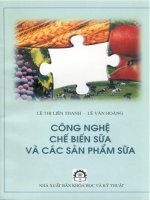Công nghệ chế biến sữa và các sản phẩm sữa part 1 doc