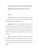 KẾT QUẢ PHƯƠNG PHÁP TRUYỀN HOÀN HỒI DỊCH TIÊU HÓA TRÊN BỆNH NHÂN CÓ HỘI CHỨNG RUỘT NGẮN SAU MỔ pps